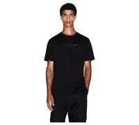 Armani Exchange T-shirt Uomo con logo Milano-New York, Nero, M