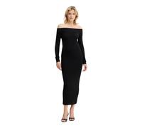 Armani Exchange - Abito Lungo Scollato sulle Spalle - - Dresses - Donna - Nero - S