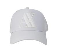 Armani Exchange Cappello da Baseball da Uomo, Bianco, Taglia Unica