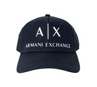 Armani Exchange, ,Accessories ,Uomo ,Blu ,ONE SIZE Cappello Visiera in Cotone Blu per Uomo