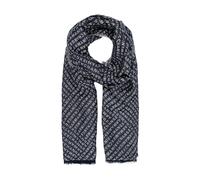 Armani Exchange, ,Accessories ,Uomo ,Blu ,ONE SIZE Sciarpa in Cotone con Motivo Blu