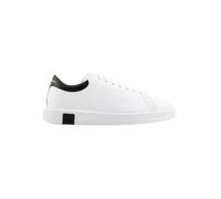 Armani Exchange Actionleather,sidelogo,Laceup, Scarpe da Ginnastica Uomo, Op White Black, 44.5 EU