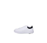 Armani Exchange ActionLeather,sidelogo,Laceup Sneaker, OP.White + Black, 40,5 EU, Op White Black, 40.5 EU