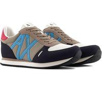 Armani Exchange Rio Side Logo, Scarpe da Ginnastica Uomo, Deep Navy Plaza Taup, 42 EU