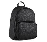 Armani Exchange Allover Logo Backpack, Zaino Uomo, Nero, Taglia Unica