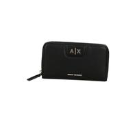 Armani Exchange Amelie, Gold Logo, Zip da Donna, Nero, Taglia Unica