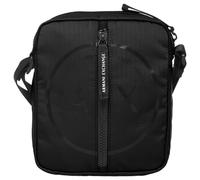 Armani Exchange Antigua - Borsa a tracolla da uomo con cerniera, sostenibile, taglia unica, Nero, One Size