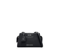 Armani Exchange Armani Exchange AmElie - Borsa a tracolla da donna, taglia M, confezione da 1, Nero, One Size, BORSA MESSENGER