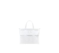 Armani Exchange Armani Exchange SUSY PERFORATION - Borsa per la spesa da donna, confezione da 1, Bianco sporco, One Size, BORSA SHOPPING
