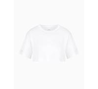 Armani Exchange Arte Sella, Crop Fit, Studs Logo Lettering T-Shirt Donna