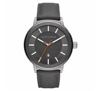 Armani Exchange AX1462 Men's Watch - Grey Leather Strap, Grey Dial