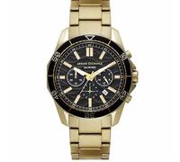 Armani Exchange AX1958 Men's Chronograph Watch - Gold-Tone Stainless Steel Bracelet, Black Dial