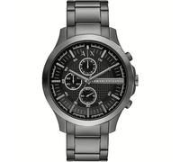 Armani Exchange AX2454 Men's Chronograph Watch - Gunmetal Stainless Steel Bracelet, Black Dial