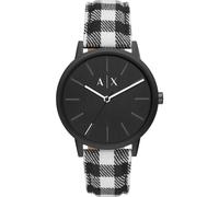 Armani Exchange AX2729 Men's Watch - Black Dial, Checkered Strap