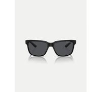 Armani Exchange - Ax4026s - Occhiali da sole squadrati neri opachi e lucidi con lenti grigie-Nero M