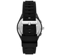 Armani Exchange orologio per uomo, movimento cronografo e cassa orologio per 44 mm con cinturino in acciaio inossiorologio perbile, pelle o silicone, Nero e bianco AX4161