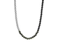 Armani Exchange AXG0140040 - Collana da uomo in acciaio inossidabile argentato, Lenght: 450+50mm, larghezza: 6mm, acciaio inossidabile, non è una pietra preziosa, Lenght: 450+50mm, larghezza: 6mm, Acciaio, Grigio canna di fucile, 45Lx0.6WxHcm