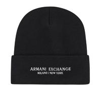 Armani Exchange - Beanie Hat Milano / New York ASV - - Accessories - Uomo - Nero - ONE SIZE