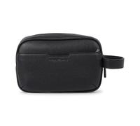 Armani Exchange - Beauty uomo nero in ecopelle con scomparto centrale a filetto