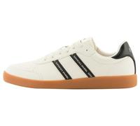 Armani Exchange Berlin, Double Stripes Logo, Scarpe da Ginnastica Uomo, off White Black, 44 EU