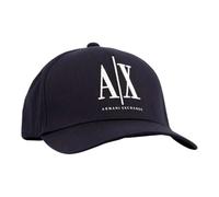 Armani Exchange Berretto da Baseball da Uomo, con Visiera, a Contrasto, Colore: Blu, Zaffiro Scuro., Taglia Unica