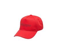 Armani Exchange Essential, Milano/New York, Logo Lettering Cappellino da Baseball, Rosso/Blu, Taglia Unica Uomo