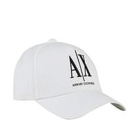 Armani Exchange Berretto da Baseball Uomo, Bianco, Taglia Unica
