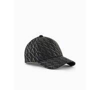 Armani Exchange Berretto Nero per Uomo e Donna con Monogram Logo