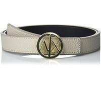 ARMANI EXCHANGE Bicolore, Fibbia Con Logo, Cintura, Donna, Noise/Nero, XL