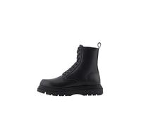 Armani Exchange Black Edition, Chunky Sole, Real Leather, Stivale alla Caviglia Uomo, Nero, 40.5 EU
