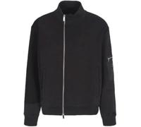 Armani Exchange Black Edition, Tasca sulla Manica, Toppa con Logo in Silicone Maglia di Tuta, Nero, M Uomo