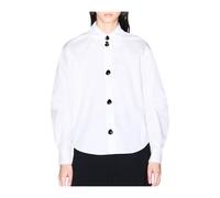 Armani Exchange, ,Blouses & Shirts ,Donna ,Bianco ,M Camicia in Twill di Cotone