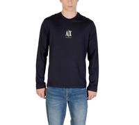 Armani Exchange Blue Cotton Long Sleeve T-Shirt - IT44 | S