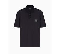 Armani Exchange Blue Edition, Logo Patch Polo, Navy Scuro, M Uomo