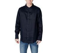 Armani Exchange Blue Linen Dress Shirt - IT48 | L