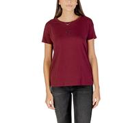 Armani Exchange Bordeaux Cotton T-Shirt - IT38|XS