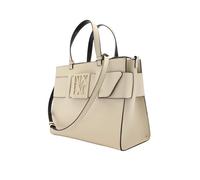 Armani Exchange Borsa a mano da donna, pelle sintetica nera, design elegante con logo, Nero