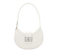 Armani Exchange Jodie, Sustainable, Metal Silver Logo, Borsa a Tracolla Donna, Bianco Sporco