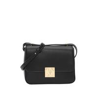 Armani Exchange Amy, Sustainable, Gold Logo Plate, Borsa a Tracolla Donna, Nero, Taglia Unica