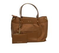 Armani Exchange - Borsa Shopping Mila Laser-Cut - - Bags - Donna - Marrone - ONE SIZE