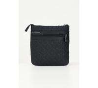 ARMANI EXCHANGE Borse Uomo Nero Tracolla Borsello con il logo "A|X" impresso Pri