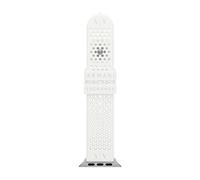 Armani Exchange Bracciale compatibile con Apple Watch, 42/44/45 mm - 22 mm Silicone bianco, AXS8011