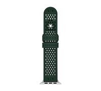 Armani Exchange Bracciale compatibile con Apple Watch, 42/44/45 mm - 22 mm Silicone verde, AXS8014
