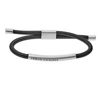 Armani Exchange Bracciale Da Uomo, L 40mm X L 5mm X H 5mm Bracciale In Acciaio Inox Argento, AXG0041040