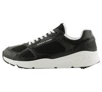 Armani Exchange Bronx, Inserti in Poliuretano, Lacci Bianchi, Scarpe da Ginnastica Uomo, Nero, 39.5 EU