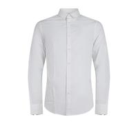 Armani Exchange - Camicia bianca con logo ricamato sul petto per uomo