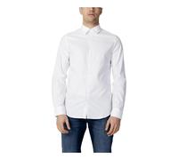 Armani Exchange - Camicia Bianca Slim Fit in Cotone - - Shirts - Uomo - Bianco - M