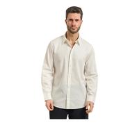 Armani Exchange - Camicia Casual in Jacquard di Cotone Testurizzato - - Shirts - Uomo - Bianco - 2XL