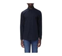 Armani Exchange - Camicia classica in popeline stretch - - Shirts - Uomo - Blu - L