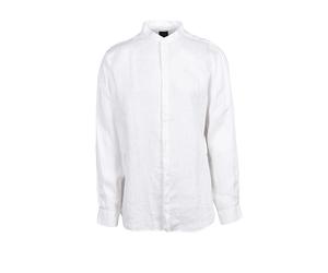 Armani Exchange Camicia Collo Coreana Lino Garzato Bianco XL